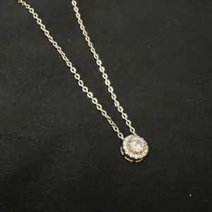 Silver CZ Necklace